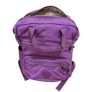 Kipling Bag pack mid sized in purple
